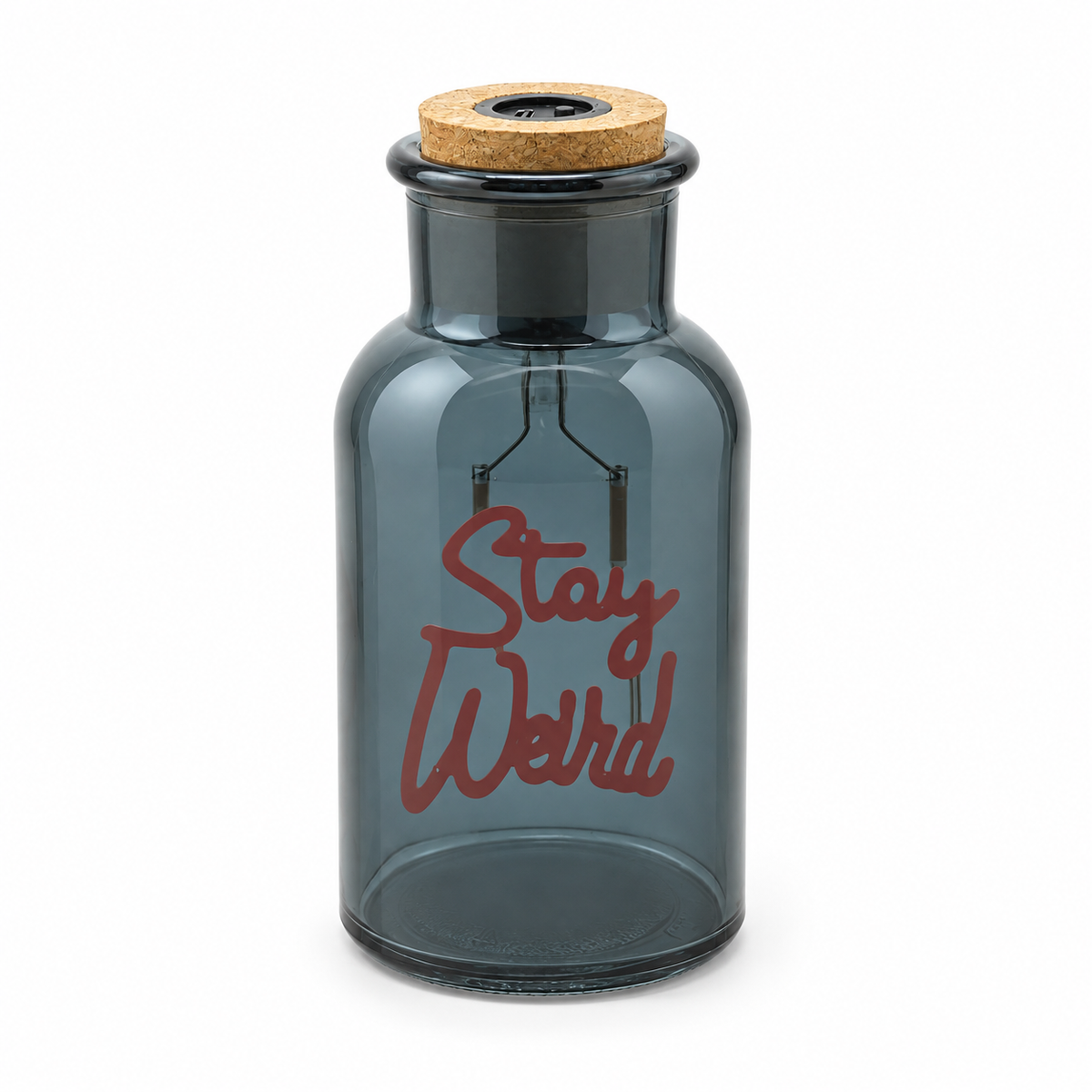 LED Small Message In A Bottle - 'Stay Weird'