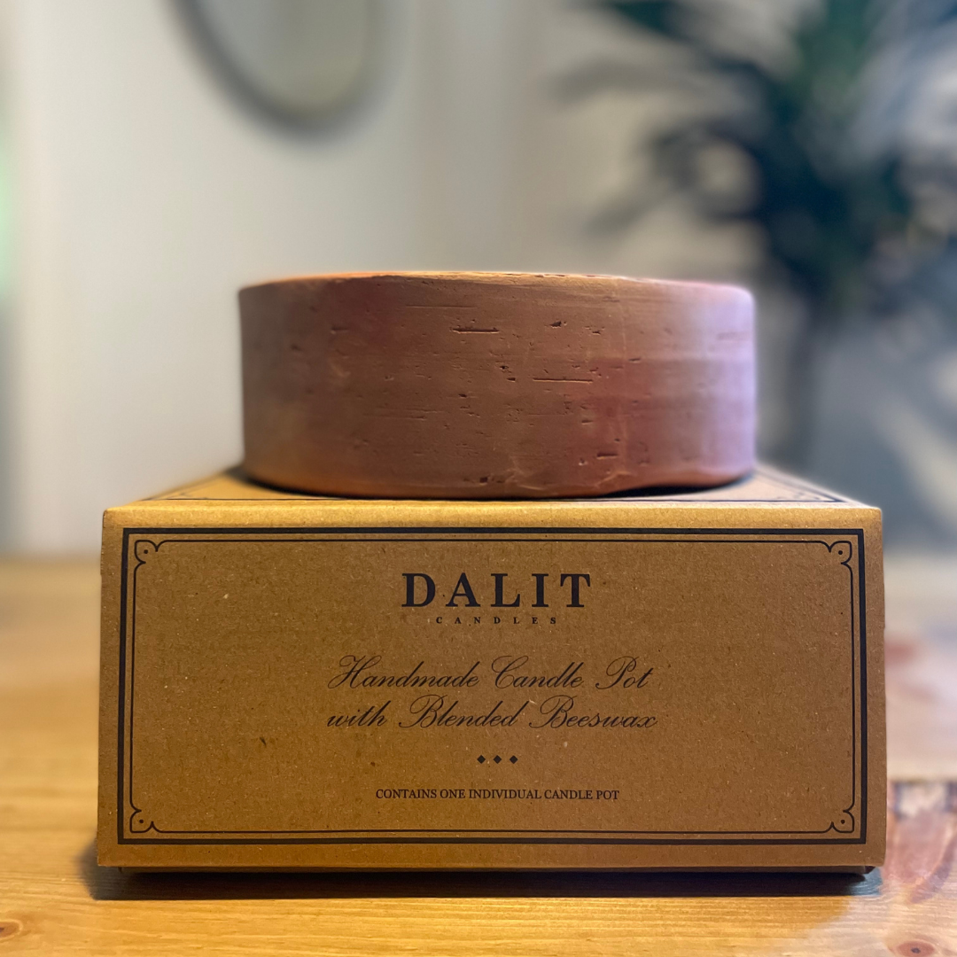 Coconut Scented 3 Wick Terracotta Candle | Alok