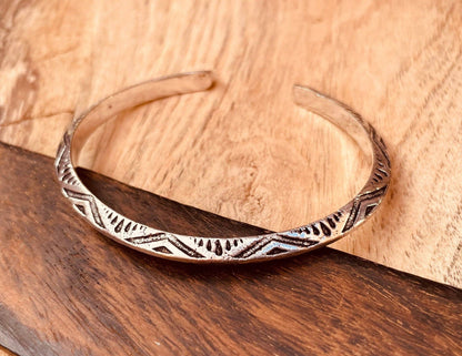 Aztec Silver Bracelet