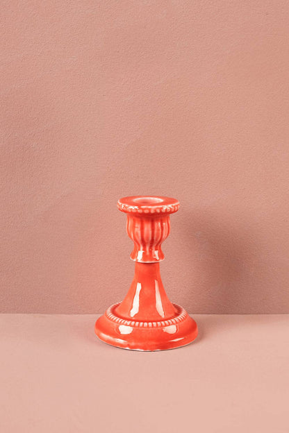 Moulded Metal Ceramic Candle Holders