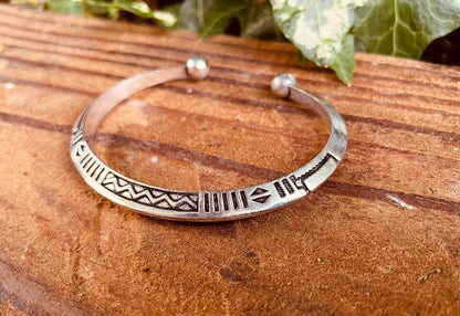 African Tuareg Silver Bracelet
