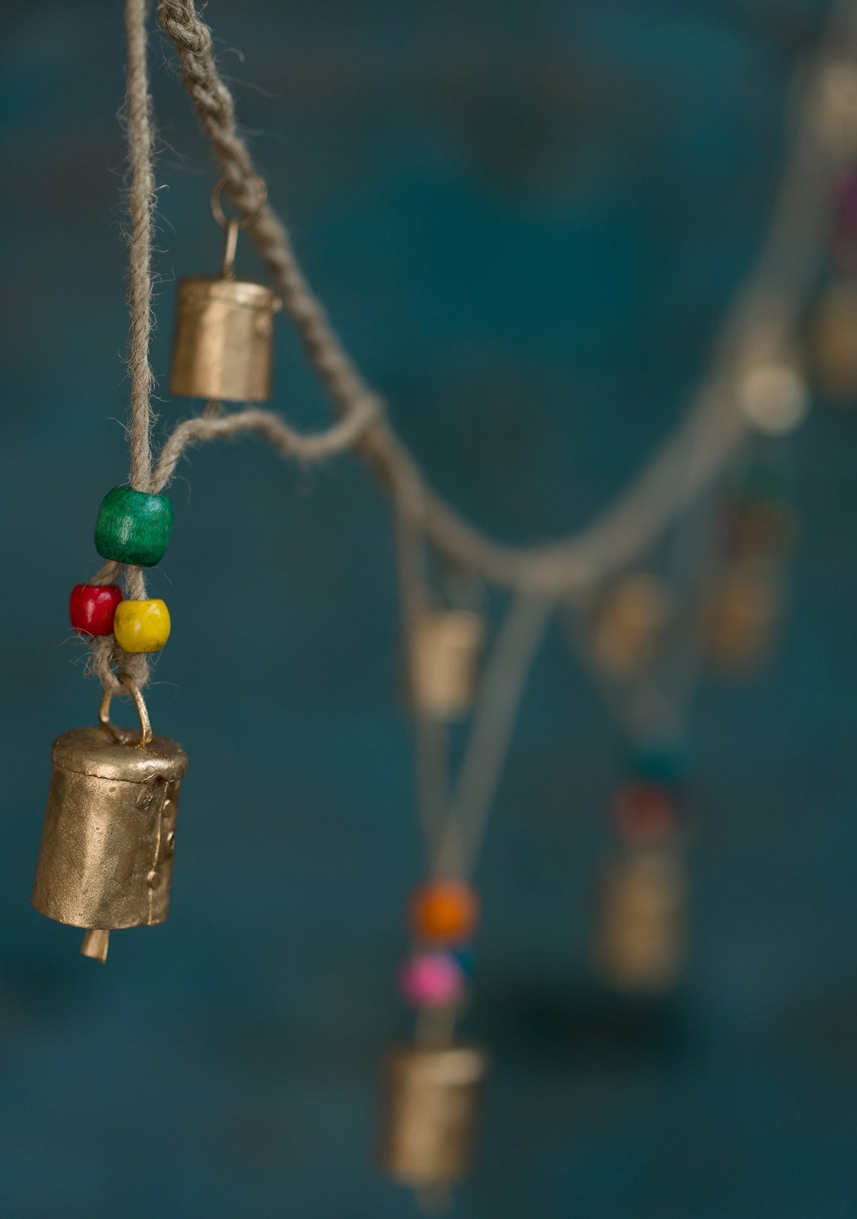 Festive Bell and Bead Garland