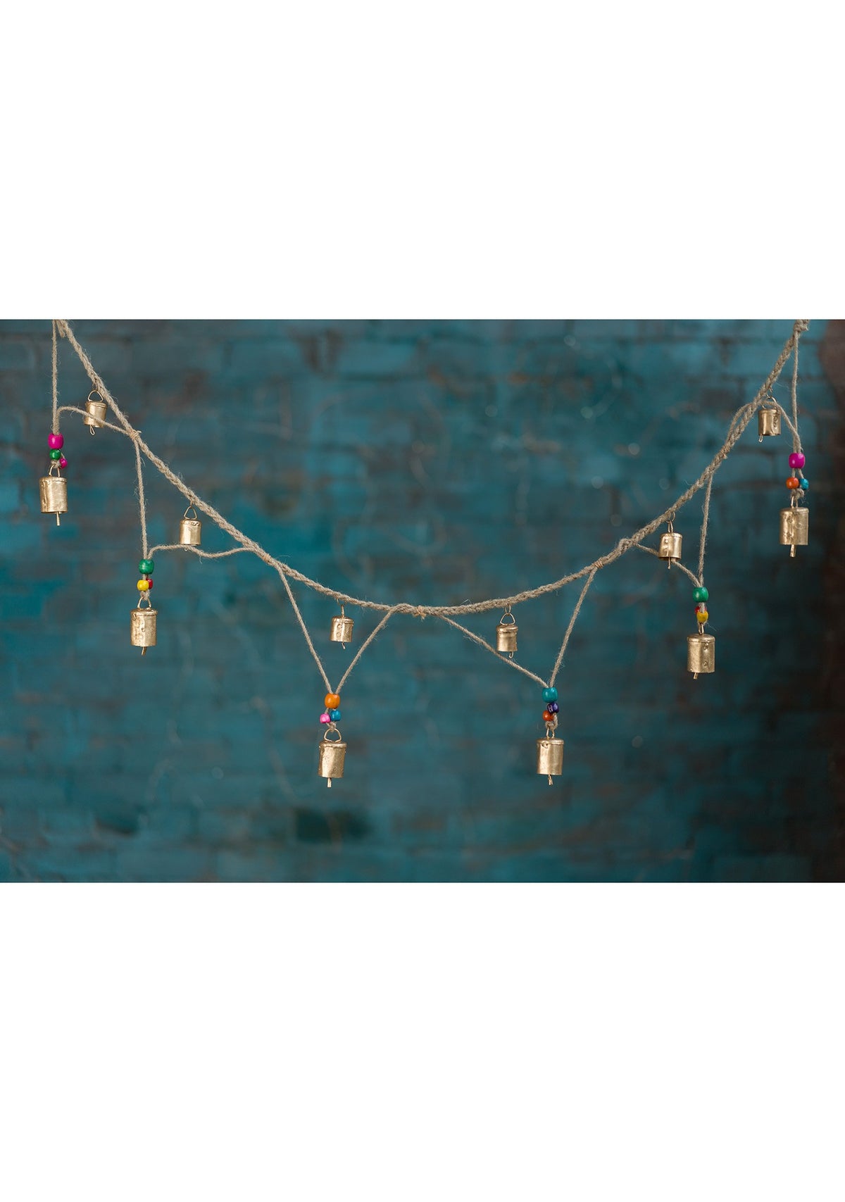 Festive Bell and Bead Garland