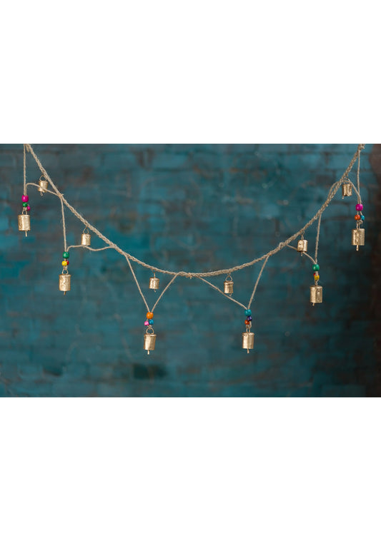 Festive Bell and Bead Garland