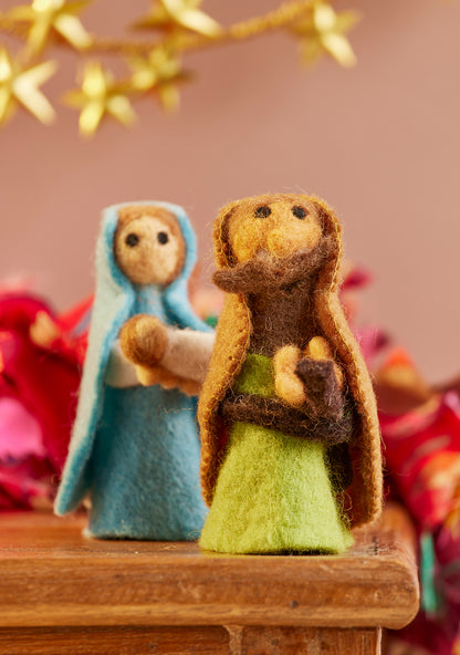 Felt Nativity - Mary, Joseph and Baby Jesus