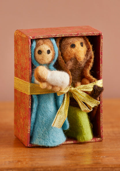Felt Nativity - Mary, Joseph and Baby Jesus