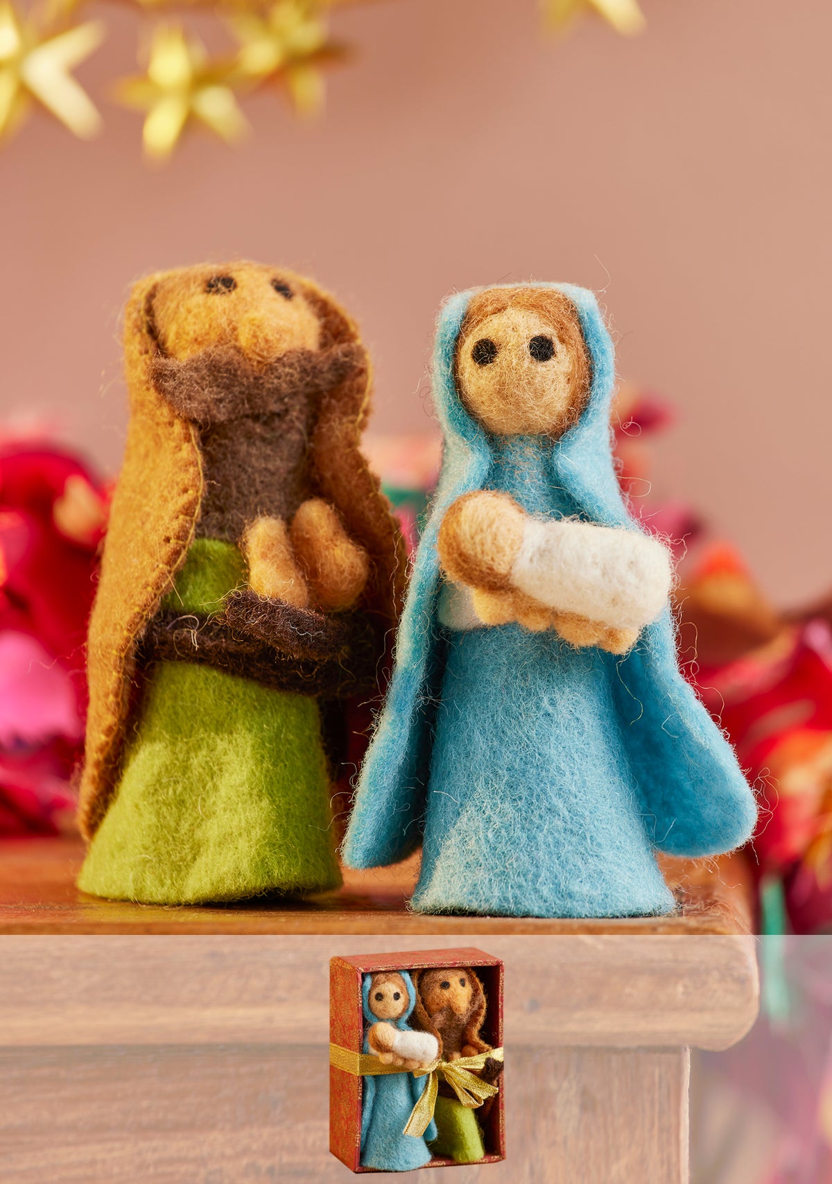 Felt Nativity - Mary, Joseph and Baby Jesus