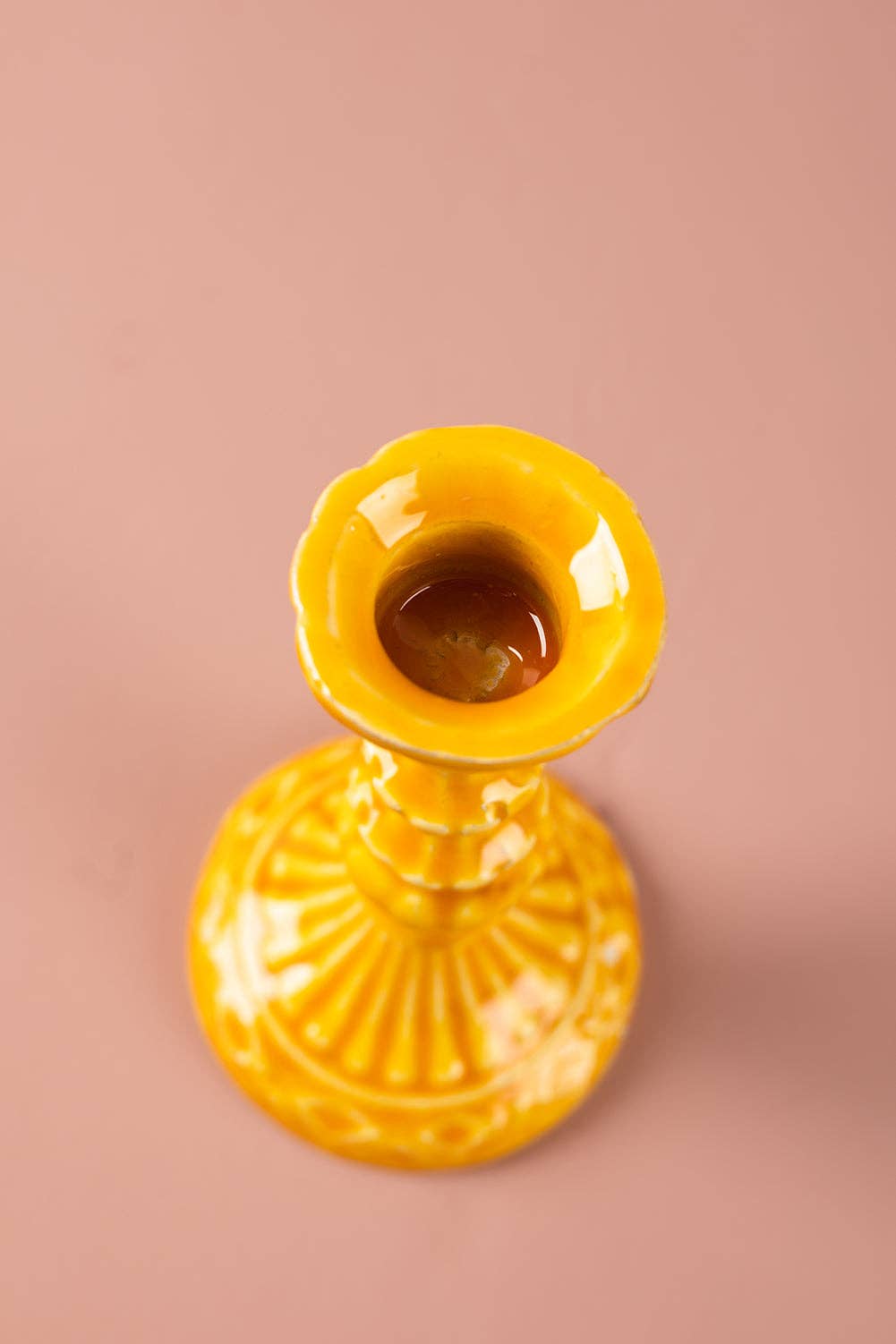 Moulded Metal Ceramic Candle Holders