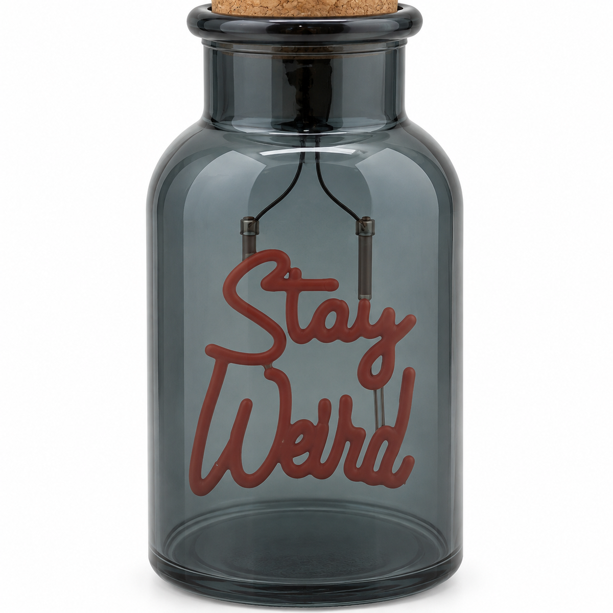 LED Small Message In A Bottle - 'Stay Weird'