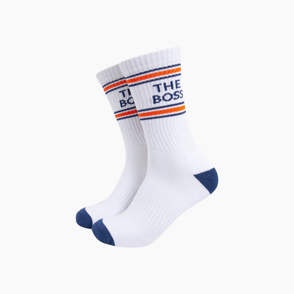 The Boss Organic Cotton Sports Socks in White