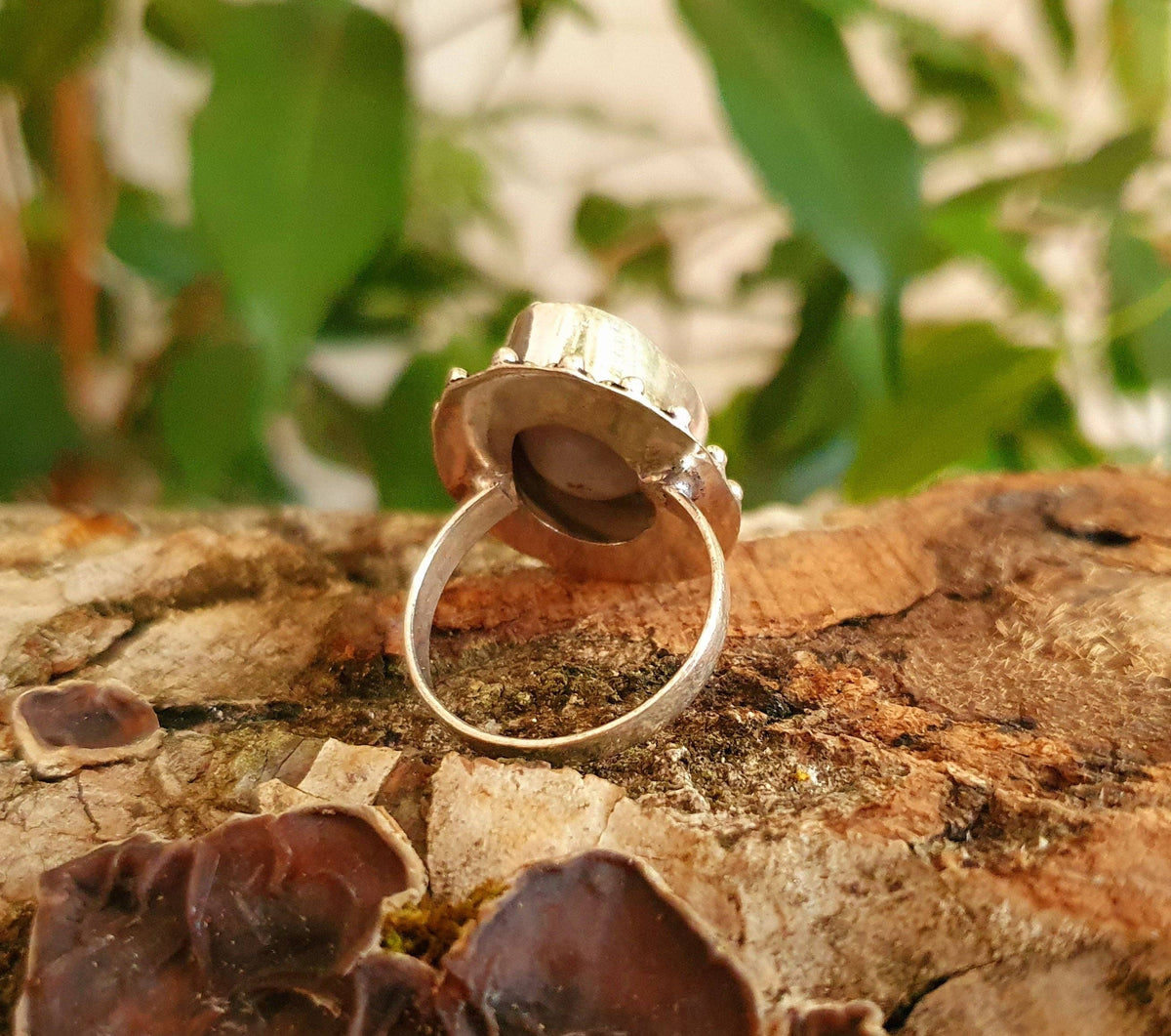 Cowrie Shell Silver Ring