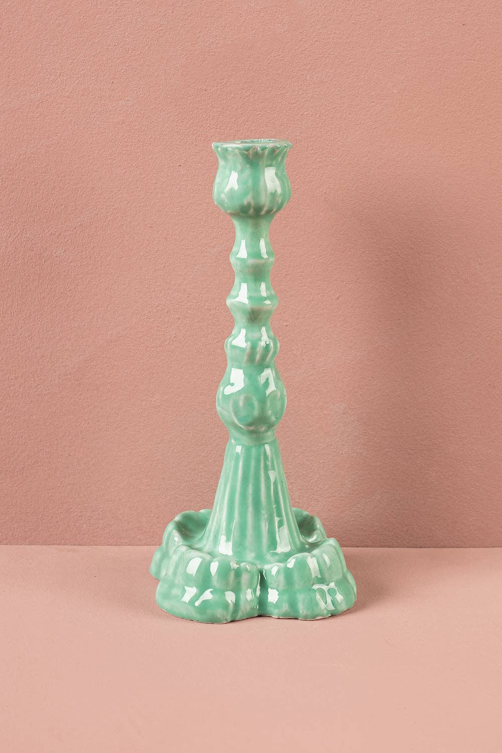 Moulded Metal Ceramic Candle Holders