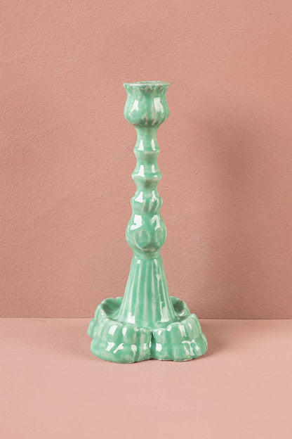 Moulded Metal Ceramic Candle Holders