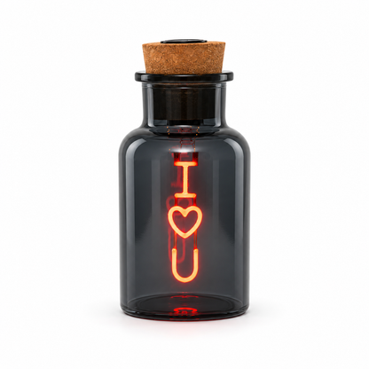 LED Small Message in A Bottle - 'I Love You'