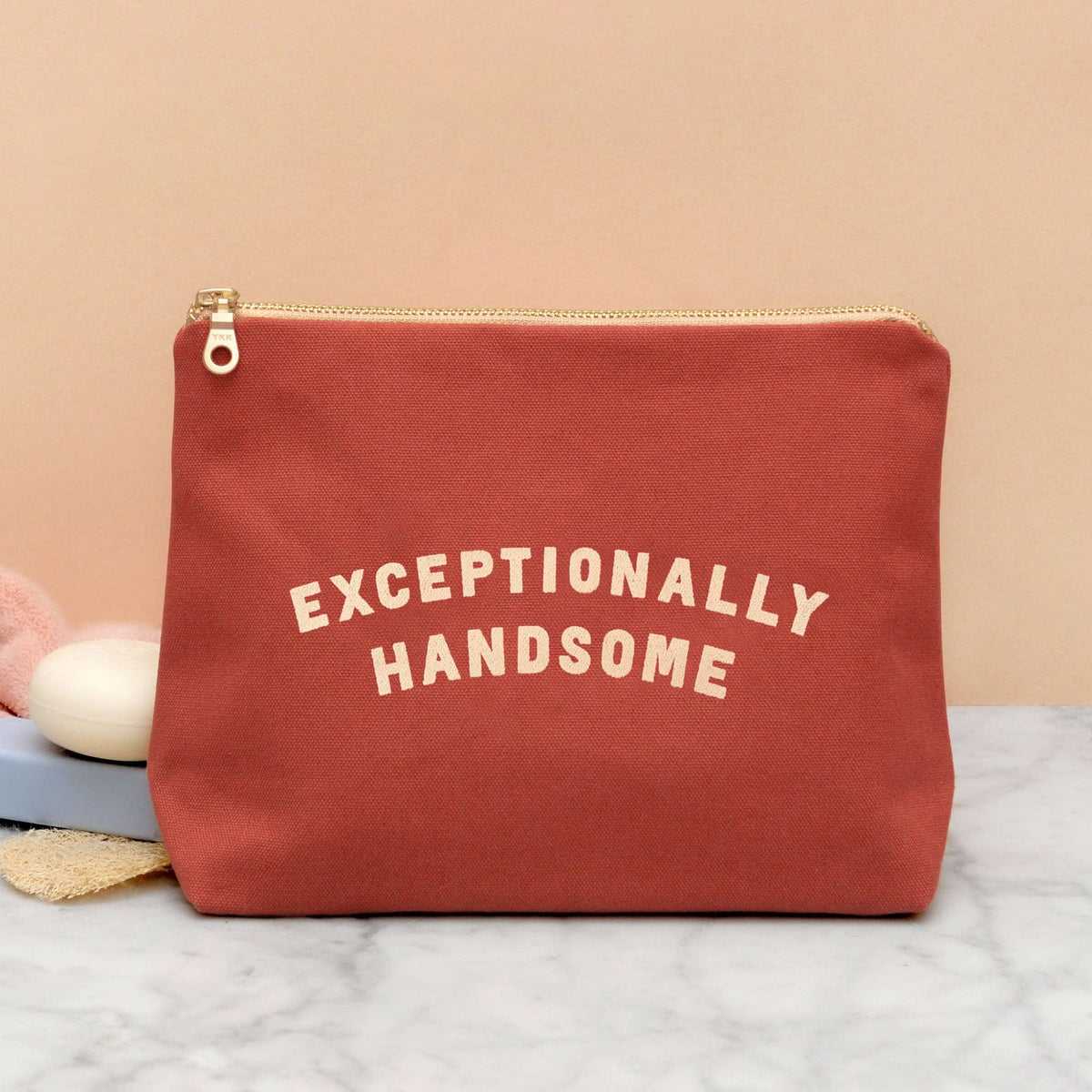 Exceptionally Handsome - Rust Wash Bag