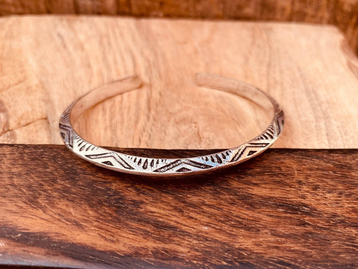 Aztec Silver Bracelet