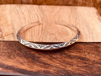 Aztec Silver Bracelet