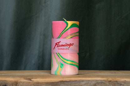 Beverly Hills Marble Pillar Candle