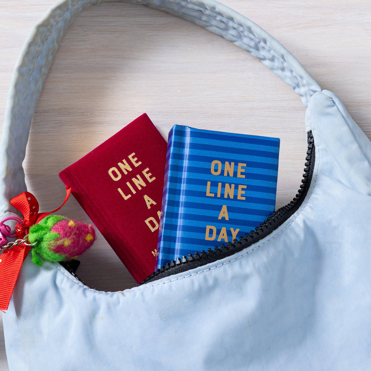 Navy Stripes Mini One Line a Day - A One-Year Memory Book