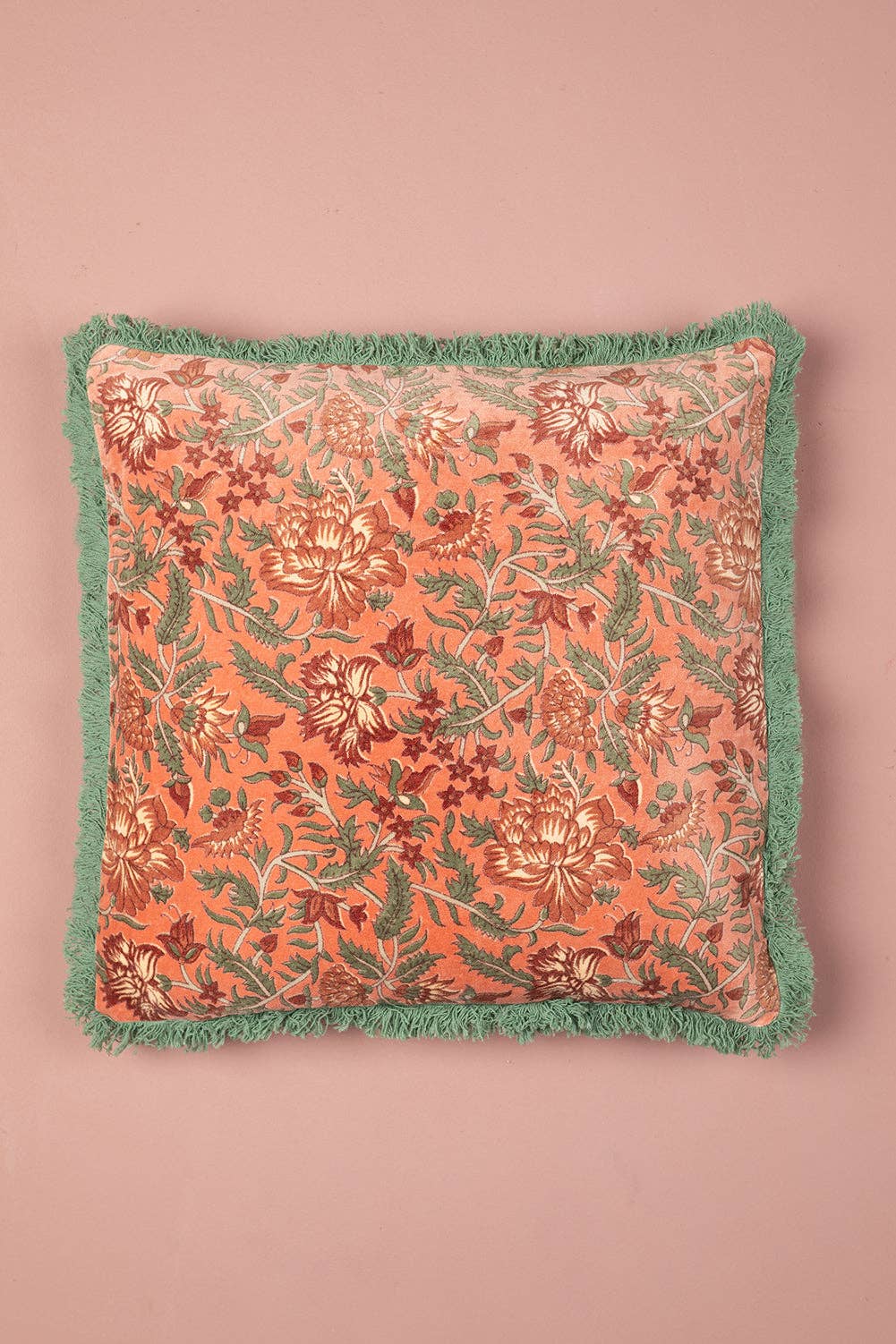 Dapple Foliage Velvet Cushion Cover