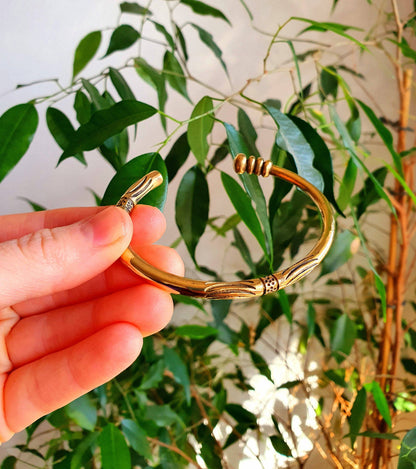 Tuareg Mens Brass Bracelet