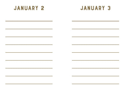 Navy Stripes Mini One Line a Day - A One-Year Memory Book