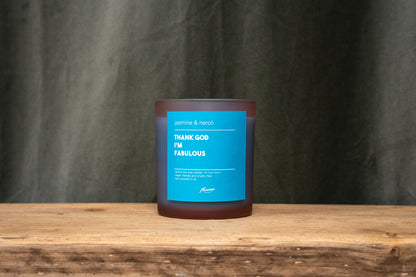 'Thank god I'm fabulous' Candle