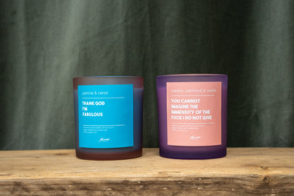 'You cannot imagine......' Candle