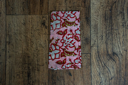 Floral Block Printed Style Fabric Napkins