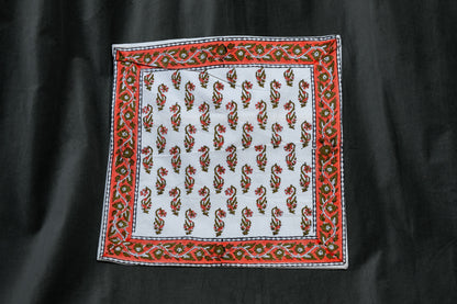 Orange Ornate Cushion cover