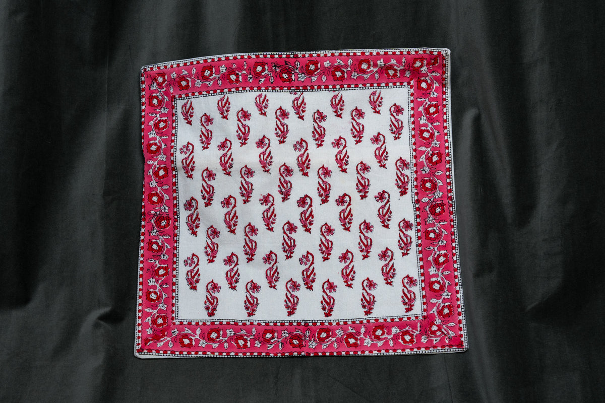 Pink Ornate Cushion cover