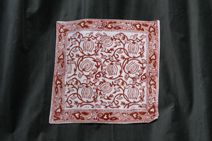Burnt Orange Ornate Cushion cover