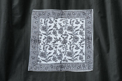 Grey Floral Ornate Cushion cover