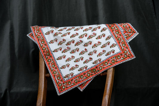 Orange Ornate Cushion cover