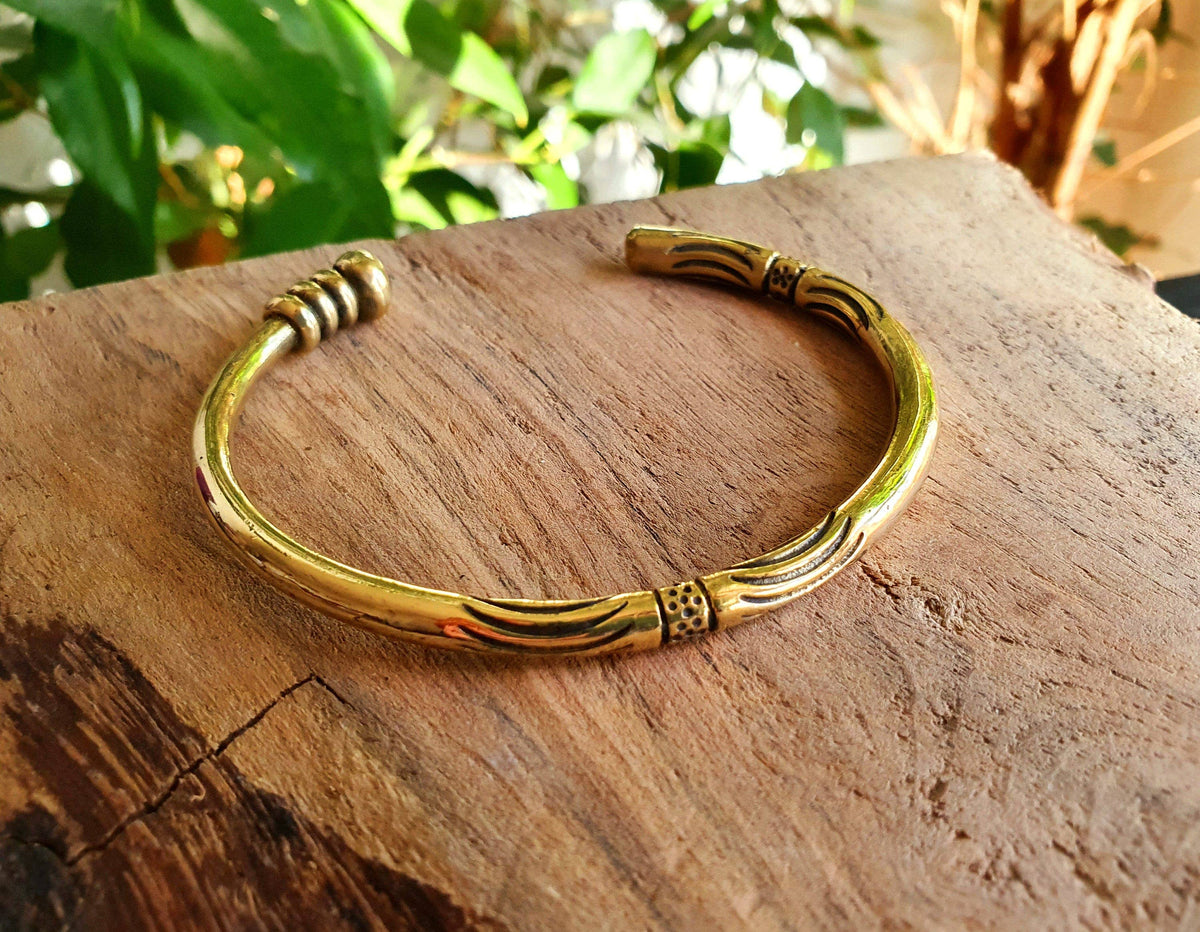 Tuareg Mens Brass Bracelet