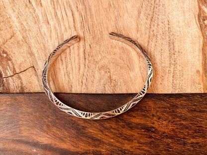Aztec Silver Bracelet